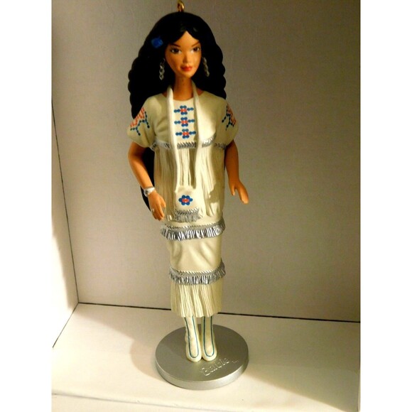 Hallmark Other - HALLMARK KEEPSAKE ORNAMENT - Nat. American Barbie Dolls of the World 1996